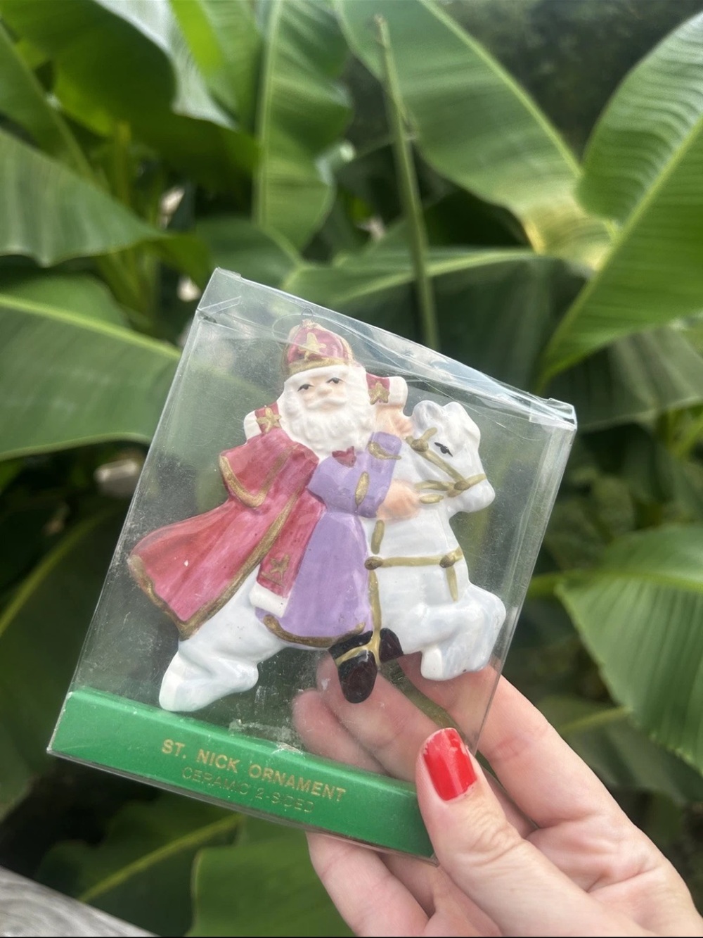 Vintage Dept 56 Ornament Saint Nic Santa Claus 5"